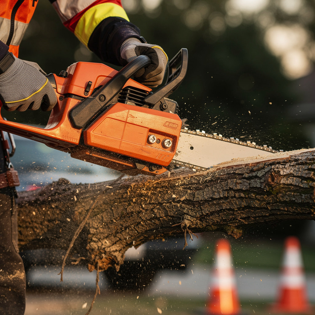 Liberty Tree Service emergency response team assessing storm damage for urgent tree removal in Santee, CA